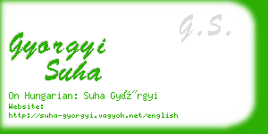 gyorgyi suha business card